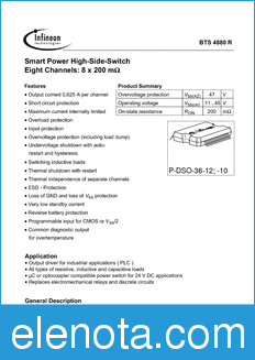 Infineon BTS4880-R datasheet