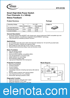 Infineon BTS5210G datasheet