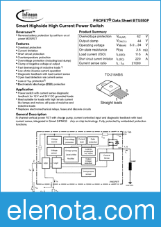 Infineon BTS550-P datasheet
