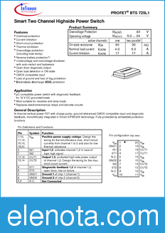 Infineon BTS725-L1 datasheet
