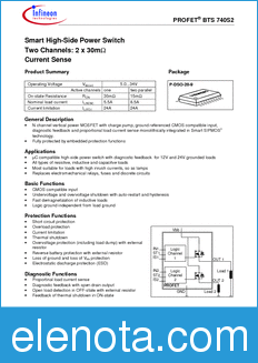 Infineon BTS740-S2 datasheet