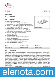 Infineon BTS7710 datasheet