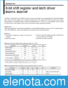 Rohm BU2114 datasheet