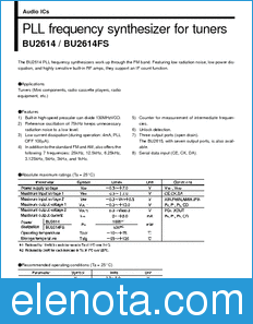 Rohm BU2614 datasheet