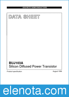 Philips BUJ103A datasheet