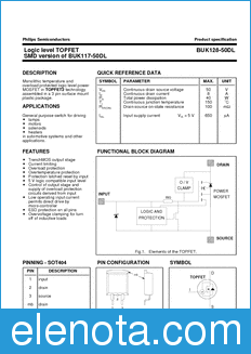 Philips BUK128-50DL datasheet
