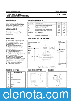 Philips BUK135-50L datasheet