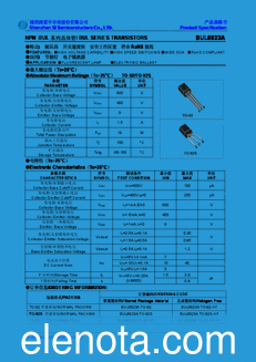 Shenzhen Tiro Semiconductor BUL6823A datasheet