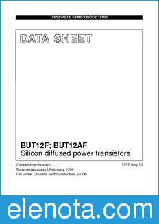 Philips BUT12F datasheet