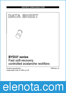 Philips BYD37 datasheet