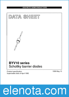 Philips BYV10 datasheet