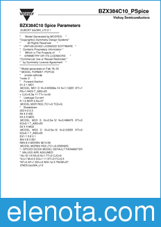 Vishay BZX384C10_PSpice datasheet