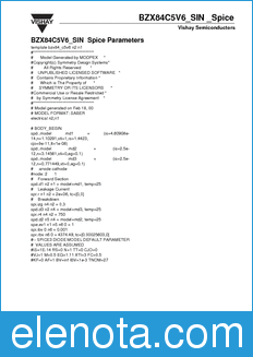 Vishay BZX84C5V6_SIN datasheet