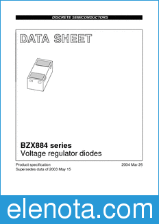 Philips BZX884 datasheet