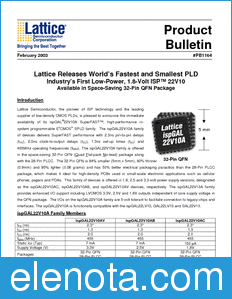 Lattice Bulletin datasheet