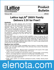 Lattice Bulletins datasheet