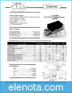 American Microsemiconductor CA2818C datasheet