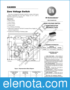 ON Semiconductor CA3059 datasheet