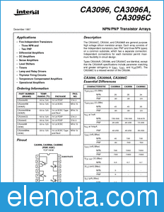 Intersil CA3096AE datasheet