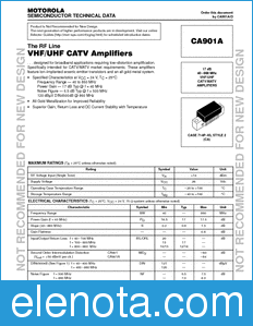 Motorola CA901A datasheet