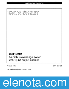 Philips CBT16212 datasheet