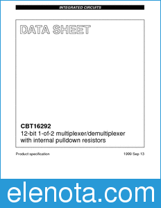 Philips CBT16292 datasheet