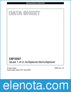 Philips CBT3257 datasheet