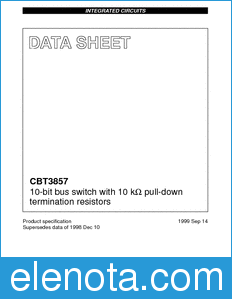 Philips CBT3857 datasheet