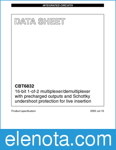 Philips CBT6832 datasheet