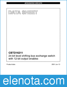 Philips CBTD16211 datasheet