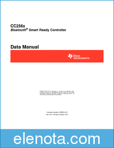 Texas Instruments CC2560 datasheet