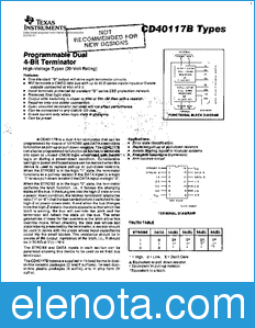Texas Instruments CD40117B datasheet