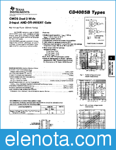 Texas Instruments CD4085B datasheet