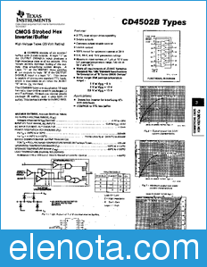 Texas Instruments CD4502B datasheet