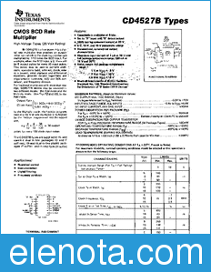 Texas Instruments CD4527B datasheet