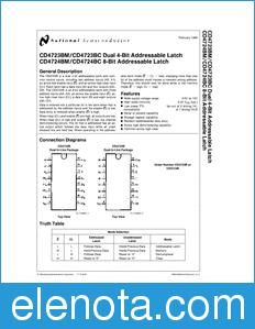 National Semiconductor CD4724BC datasheet