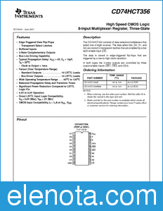 Texas Instruments CD74HCT356 datasheet