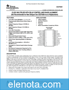 Texas Instruments CDCF5801 datasheet