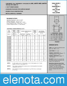 Microsemi CDLL3016B datasheet
