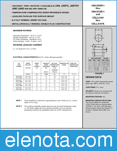 Microsemi CDLL3154 datasheet