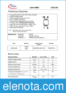 Infineon CGB240 datasheet