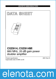 Philips CGD914 datasheet