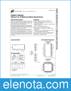 National Semiconductor CGS64B2529 datasheet