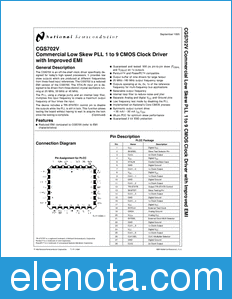 National Semiconductor CGS702V datasheet