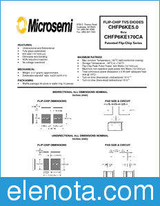 Microsemi CHFP6KE17 datasheet