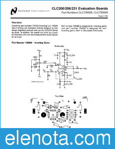 National Semiconductor CLC200EB datasheet
