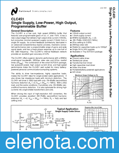 National Semiconductor CLC451 datasheet