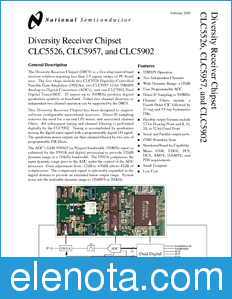 National Semiconductor CLC5902 datasheet