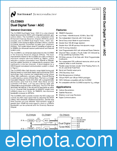 National Semiconductor CLC5903 datasheet