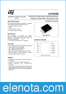 STMicroelectronics CLP270 datasheet